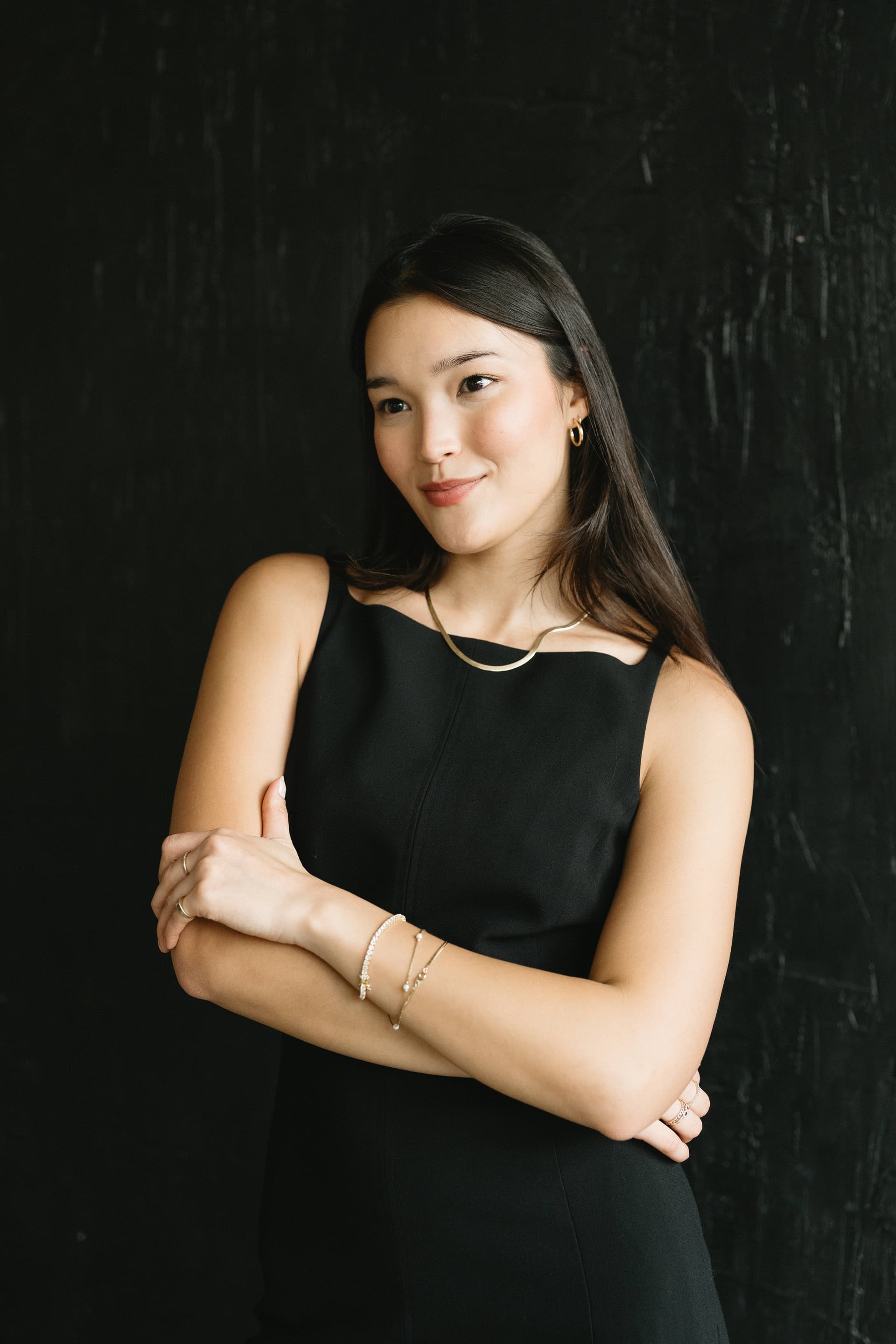 Polished professional portrait at an elevated corporate activation