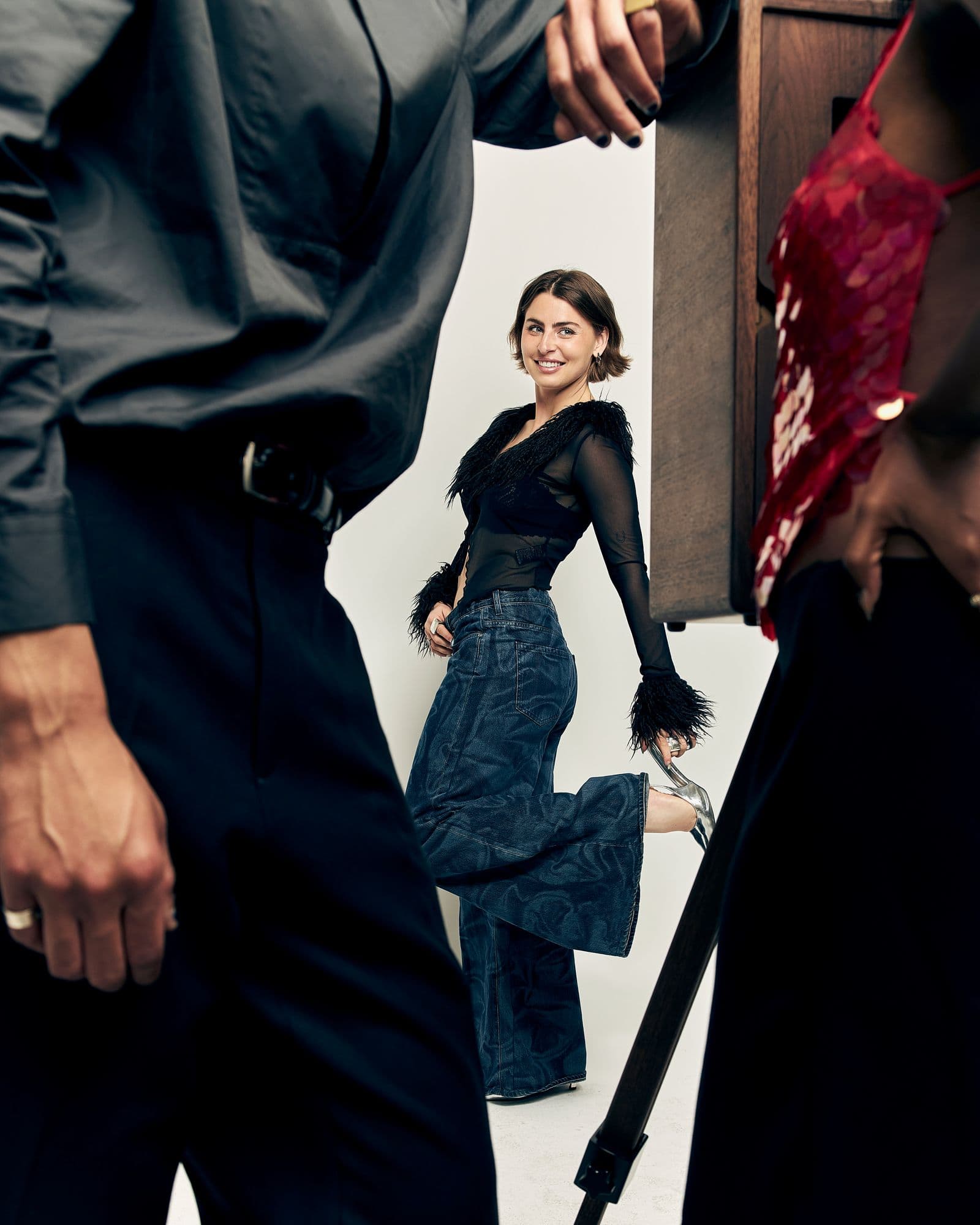 Guest posing confidently at a milestone celebration